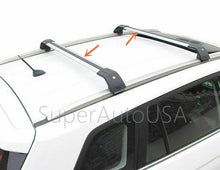 Load image into Gallery viewer, Fit Toyota RAV4 2019-2020 Baggage Luggage Black&amp;Silver Tap Roof Rack Cross Bar
