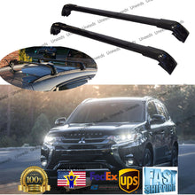 Load image into Gallery viewer, Top Roof Rack Fit Mitsubishi Outlander 2013-2019 Black Baggage Luggage Crossbar
