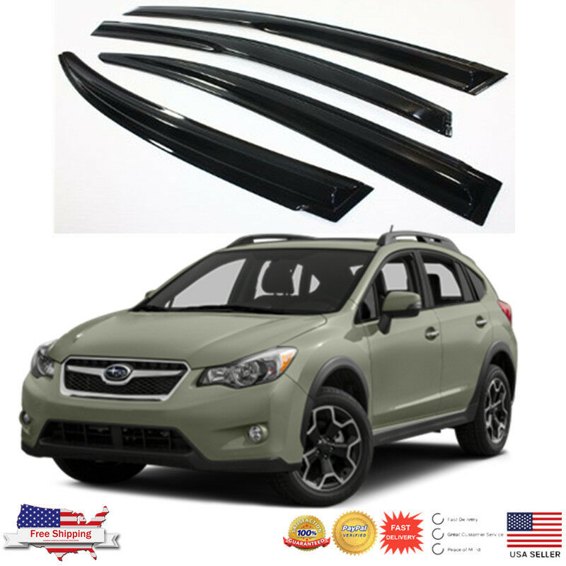 For 12-17 SUBARU XV CROSSTREK 3D JDM MUGEN STYLE SMOKED WINDOW VISOR VENT SHADE