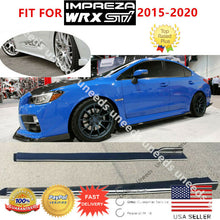 Load image into Gallery viewer, For 2015-2020 Subaru Impreza WRX/STI PU Extension Black Side Skirts Body kit
