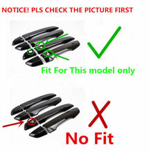 Load image into Gallery viewer, For Honda Civic Hatchba 17-2020 Black Carbon Fiber Door Handle Cover Bezel Trim
