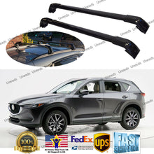 Load image into Gallery viewer, Top Roof Rack Fit MAZDA CX-5 2017-2019 Black Baggage Luggage Cross Bar Crossbar
