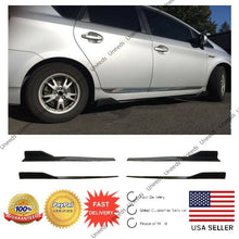 Load image into Gallery viewer, 4PCS Universal Black Side Skirts Body Kit Rocker Panels Splitters Winglet Wings
