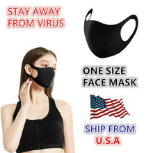 Load image into Gallery viewer, FREE FOR LOCAL PICK UP 3Black Washable Face Mask / Reusable Unisex Fashion Cloth
