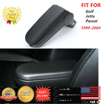 Load image into Gallery viewer, Black New Leather Center Console Armrest for Jetta Bora MK4 VW Golf Passat B5
