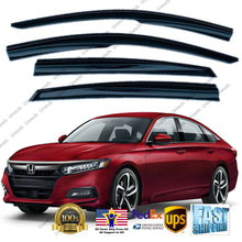 Load image into Gallery viewer, 3D JDM MUGEN STYLE SMOKED WINDOW VISOR RAIN/SUN VENT SHADE FOR 2018 2019 ACCORD
