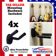 Load image into Gallery viewer, 4-PACK Guitar Hanger Hook Holder Wall Mount Display Acoustic Electric US Stock
