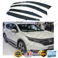 Fit 2017-2020 Honda CRV CR-V TYPE CHROME TRIM WINDOW VISOR RAIN GUARD DEFLECTOR