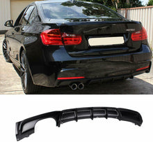 Load image into Gallery viewer, For 2012-2018 BMW F30 F31 M STYLE Black Left Single Exhaust Rear Bumper Diffuser
