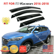 JDM MUGEN 3D STYLE SMOKED WINDOW VISOR VENT SHADE for 2016-2018 Hyundai Tucson