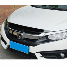 Load image into Gallery viewer, Carbon Fiber Pattern Front Hood Grille Molding Cover Bonnet Trim For Honda Civic
