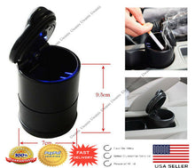 Load image into Gallery viewer, Blue-LED-Ashtray-Auto-Car-Truck-Ash-Cylinder-Holder-Portable-Vehicle-Ashtray
