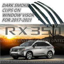 Load image into Gallery viewer, Clips On Rain Guard Chrome Trim Window Visors Deflectors For RX350 2017-2021
