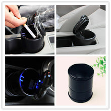 Load image into Gallery viewer, Blue-LED-Ashtray-Auto-Car-Truck-Ash-Cylinder-Holder-Portable-Vehicle-Ashtray
