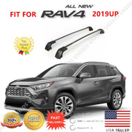 Fit Toyota RAV4 2019-2020 Baggage Luggage Black&Silver Tap Roof Rack Cross Bar