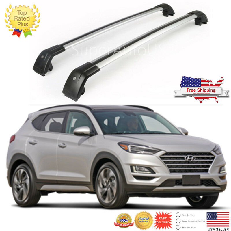 Top Roof Rack Fit 10-20 Hyundai Tucson Sliver Baggage Luggage Cross Bar crossbar