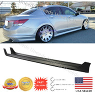 MOD Style Black Side Skirts Body Kit for Fit 2008-2012 Honda Accord Sedan 4-Door