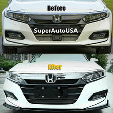 Load image into Gallery viewer, Fit For 2018- 2020 Honda Accord 4Dr Sedan Glossy Black Front Bumper Lip Spoiler
