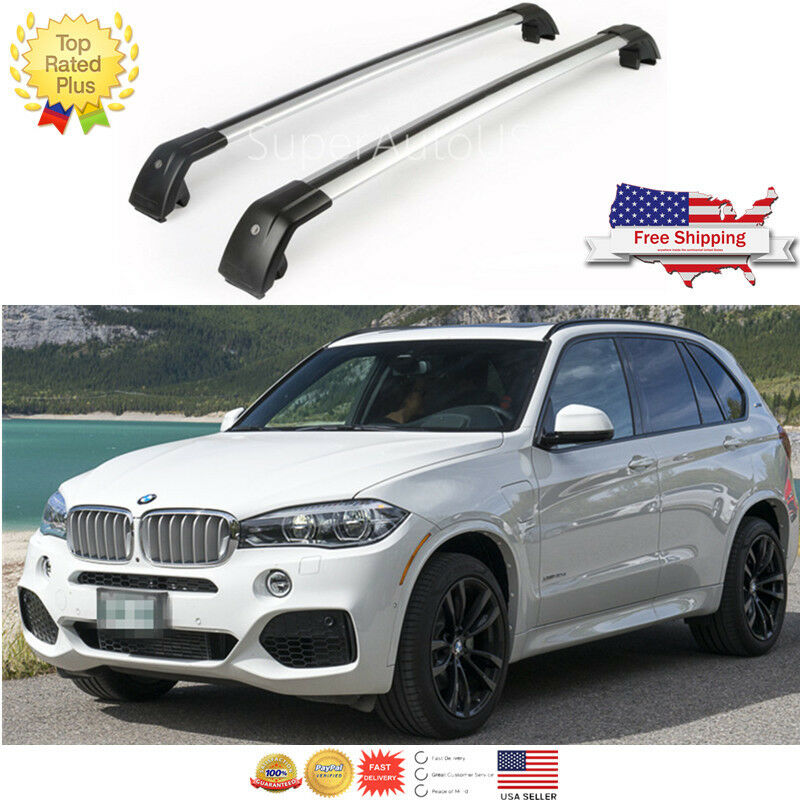 Top Roof Rack Fit  For BMW 2014 - 2017 X5 F15 Baggage Luggage Cross Bar crossbar