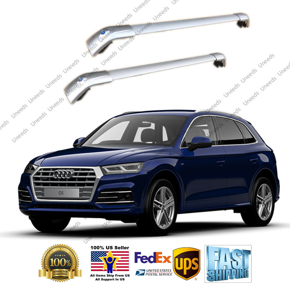 Top Roof Rack Fit FOR 2011-19 Audi Q5 Sliver Baggage Luggage Cross Bar Crossbar