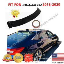 Load image into Gallery viewer, For 2018-2020 Honda Accord 4 Dr ABS Black Rear Roof Window Visor Spoiler 3D JDM
