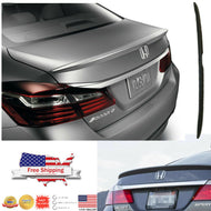 OE STYLE LIP SPOILER fits the 2013 - 2017 HONDA ACCORD 4DR Unpainted/Matte Black