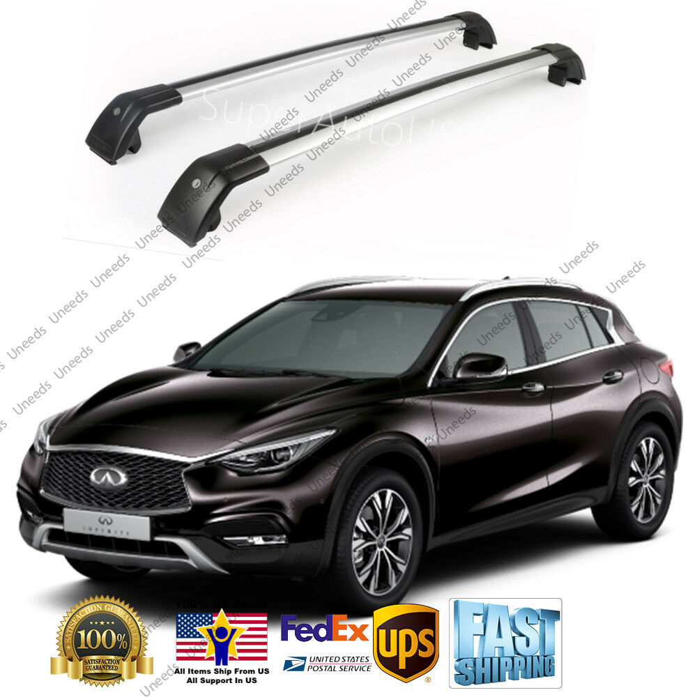 Fit For INFINITI QX30 2016- 19 Top Roof Rack Baggage Luggage Cross Bar Crossbar