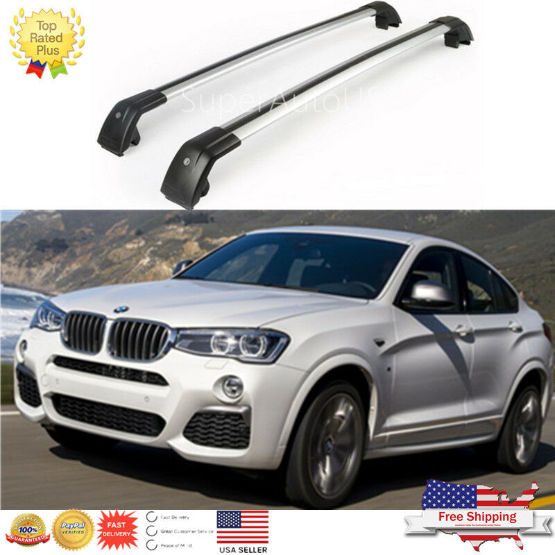 Top Roof Rack Fit For BMW X4 F26 2014-2017 Baggage Luggage Cross Bar crossbar