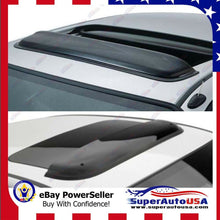 Load image into Gallery viewer, 42&quot; SMOKE TINT SUNROOF/MOON/SUN ROOF WINDOW VISOR SHADE/VENT WIND/RAIN DEFLECTOR
