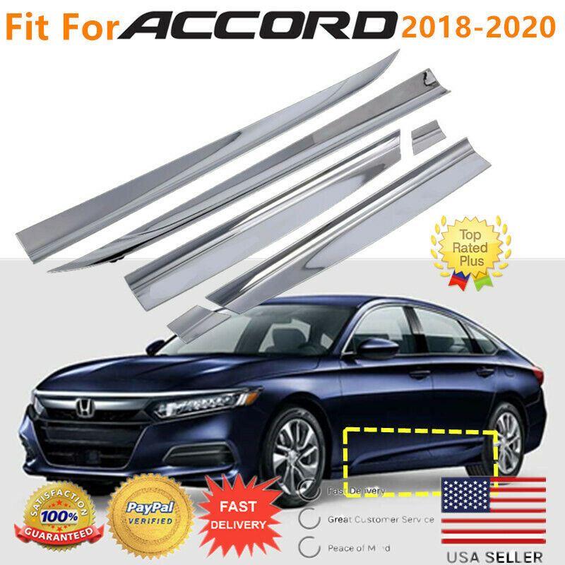 Fit For Honda Accord 2018-2020 Stainless Steel Side Body Door Molding Trim