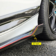 Load image into Gallery viewer, For Honda Accord 2018-2020 Gloss Black Side Skirt Extension Lip with Red Trim
