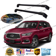 Top Roof Rack fit INFINITI QX60 14-19 Black Baggage Luggage Cross Bar Crossbar