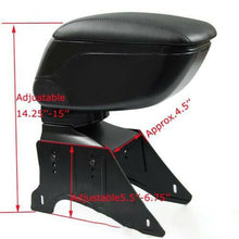 Load image into Gallery viewer, Adjustable Universal US Black Big Storage Armrest Box Center Console Fit Car
