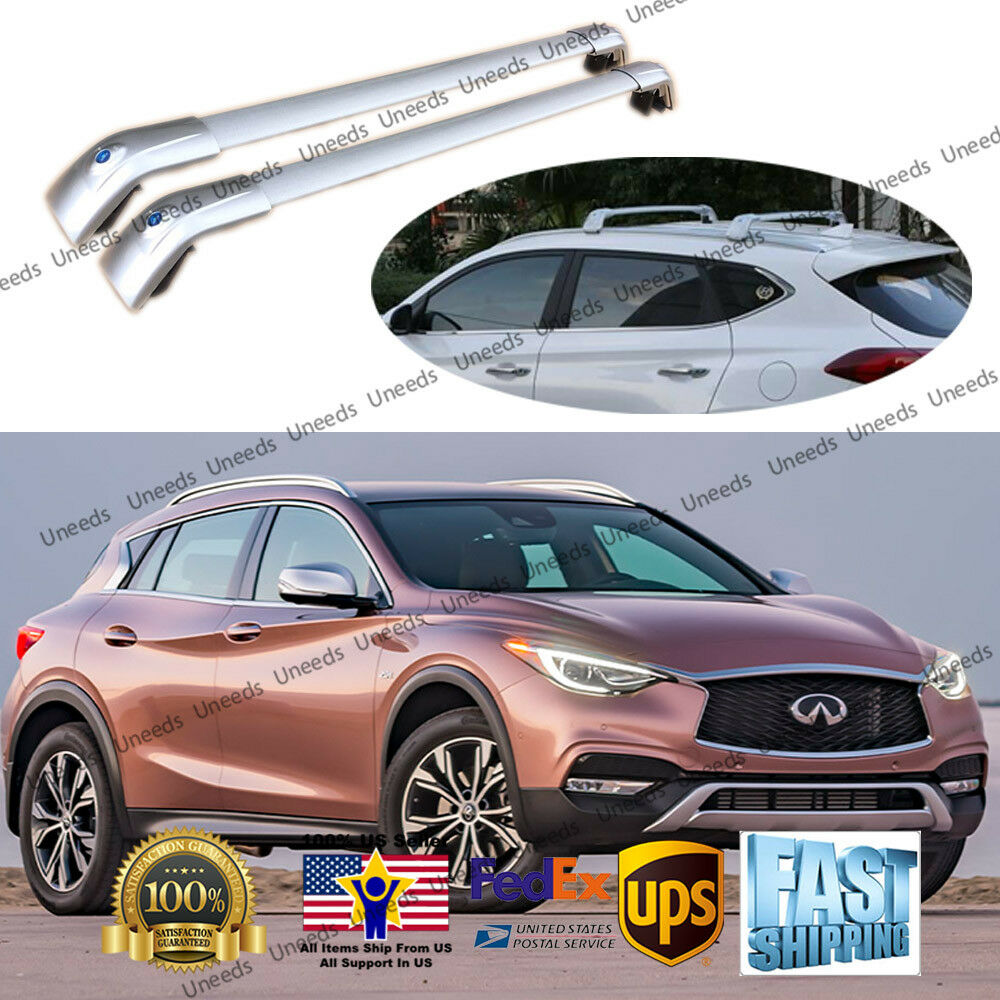 Top Roof Rack Fit For INFINITI QX30 2016-2019 Baggage Luggage Cross Bar Crossbar