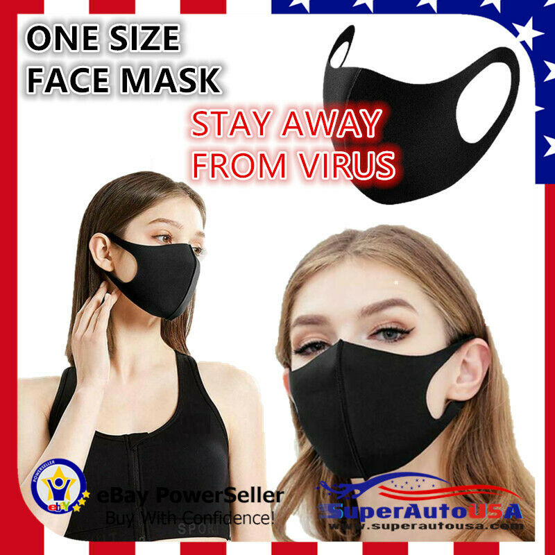 Black Washable Face Mask / Reusable (local pick-up only for now)