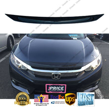 Load image into Gallery viewer, Carbon Fiber Pattern Front Hood Grille Molding Cover Bonnet Trim For Honda Civic
