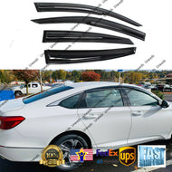 3D JDM MUGEN STYLE SMOKE WINDOW VISOR RAIN/SUN VENT SHADE for ACCORD 2018-2019