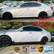 For Lexus IS 250 2005-2013 MOD Style ABS Black Side Skirts Body kit