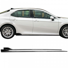 Load image into Gallery viewer, Fits 2018-2020 Toyota Camry Set of 2 Side Body Skirts Extensions Gloss Black
