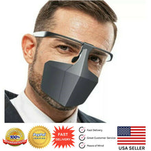 Load image into Gallery viewer, Protective Plastic Drop Mask Anti-fog Face Mask Black Breathable Reusable
