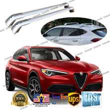 Load image into Gallery viewer, Top Roof Rack Fit Alfa Romeo Stelvio 2017-2019 Sliver Baggage Luggage Crossbar
