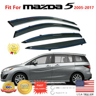 Fit For 2005-2017 Mazda 5 OE Style Window Vent Visors Sun Rain Wind Deflectors