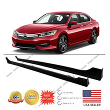 Load image into Gallery viewer, for 2013-2017 Honda Accord Sedan 4-Door MOD Style Black Side Skirts Body Kit
