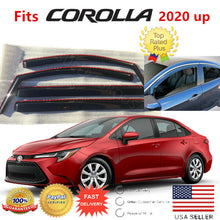 Load image into Gallery viewer, Fits Toyota Corolla 2020 up 4Dr Sedan In-Channel Window Visor Rain Deflectors
