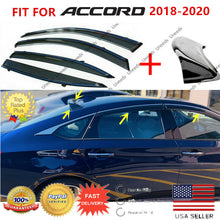 Load image into Gallery viewer, WINDOW VISOR RAIN/SUN VENT &amp; Rear Roof Spoiler Wings Fit 2018-2020 Honda Accord
