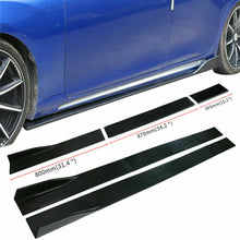 Load image into Gallery viewer, Glossy Black Side Skirt Extensions Splitters Lip Polypropylene 78.7&quot;/2m for BMW
