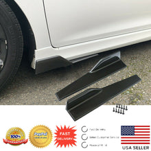 Load image into Gallery viewer, A Pair New Universal Carbon Fiber Bottom Line Side Skirts Body Kit 45cm/ 17.7&quot;
